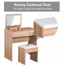 Dressing Table With Padded Stool