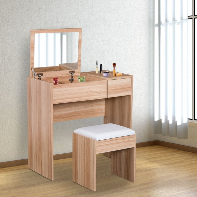 Dressing Table With Padded Stool