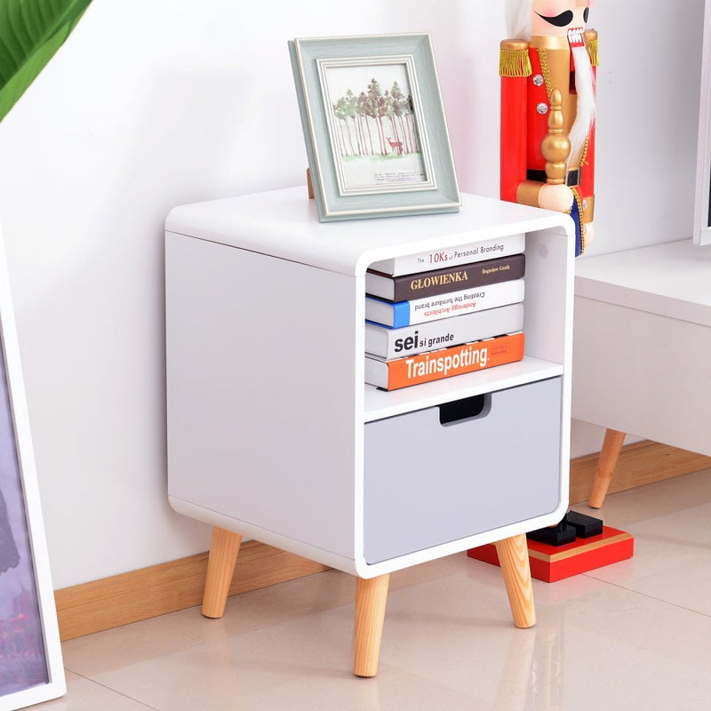 Bedside Table, 40Lx38Wx58H cm
