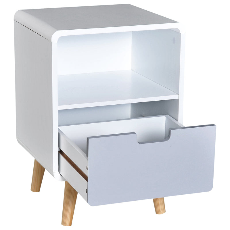 Bedside Table, 40Lx38Wx58H cm