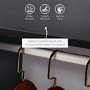 Open Wardrobe with Hanging Rod and Storage Shelves Mobile Garment Rack on Wheels Bedroom, Cloakroom, Black Clothing Organizer