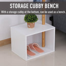 Coat Rack Storage Bench, 180H cm