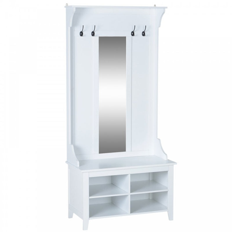 Mirror Cabinet, 80Lx40Wx170H cm-White