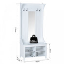 Mirror Cabinet, 80Lx40Wx170H Cm-White