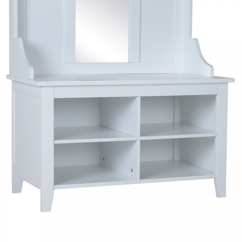 Mirror Cabinet, 80Lx40Wx170H cm-White