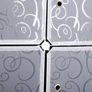 DIY Portable Wardrobe Closet, 111L X 47W X 183Hcm-Black/White