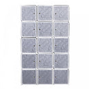 DIY Portable Wardrobe Closet, 111L X 47W X 183Hcm-Black/White