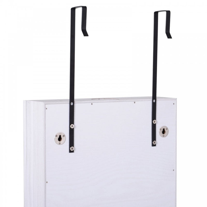 Mirror Jewellery Storage Cabinet w/LED Lights White