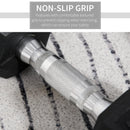 Rubber Dumbbell Sports Hex Weights Sets Home Gym Fitness Hexagonal Dumbbells Kit Weight Lifting Exercise (2 x 8kg) 2x8kg Ergo Workout Pair