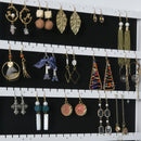 MDF Freestanding Glass Mirror Jewellery Cabinet W/ Storage Shelves White