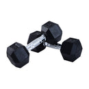 Hex Dumbbells Set Rubber Dumbbells Weight Lifting Equipment Fitness Home Gym