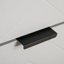 Bedside Cabinet with 2 Drawer Storage Unit, Unique Shape Bedroom Table Nightstand with Metal Base, for Living Room, Study Room, Dorm Unit and Base Home Office