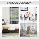 Side Cabinet Home Organizer With 2 Storage Drawer Unit, Hidden Handle For Bedroom, Living Room, Herringbone Pattern, Walnut Brown Drawer, Handle