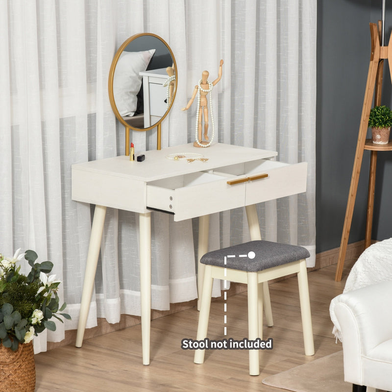 West end vanity set with stool and mirror deals