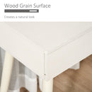 Dressing Table Vanity Set Makeup Desk With Round Mirror Cushioned Stool 2 Drawers For Bedroom Jewelry Storage Set, White Make Up &