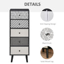 Chest of Drawers, 5 Drawer Dresser, Vertical Storage Organizer Unit for Bedroom, Living Room Bedroom