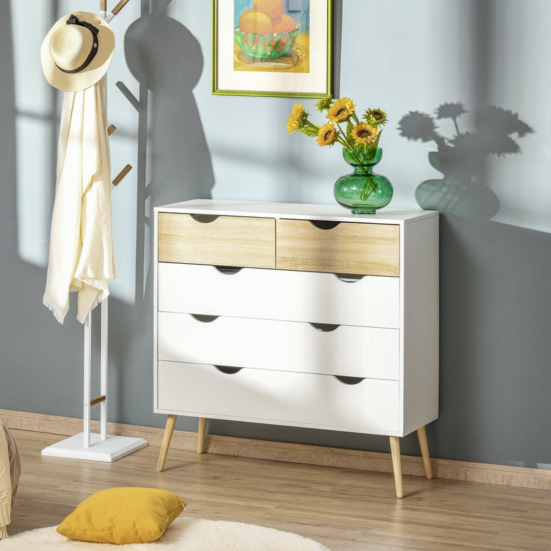 Chest of Drawers 5 Drawer Storage Unit Storage Cabinets