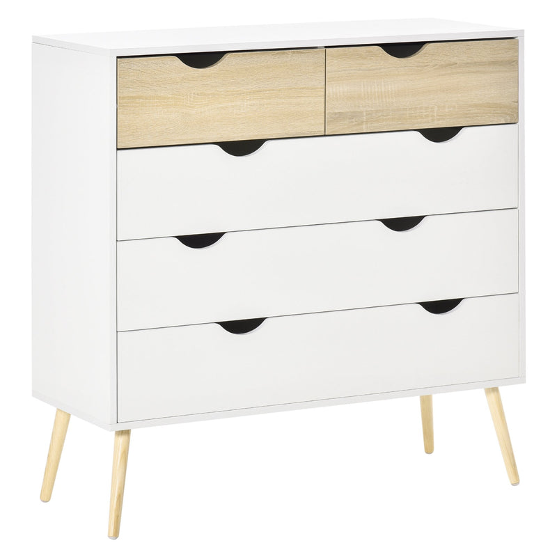 Chest of Drawers 5 Drawer Storage Unit Storage Cabinets