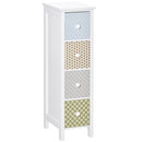Chest of Drawers, 4 Drawer Dresser, Storage Organizer Toilet Tissue Cabinet for Bedroom, Bathroom Cabinet, Unit