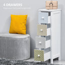 Chest of Drawers, 4 Drawer Dresser, Storage Organizer Toilet Tissue Cabinet for Bedroom, Bathroom Cabinet, Unit