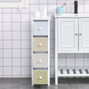 Chest of Drawers, 4 Drawer Dresser, Storage Organizer Toilet Tissue Cabinet for Bedroom, Bathroom Cabinet, Unit