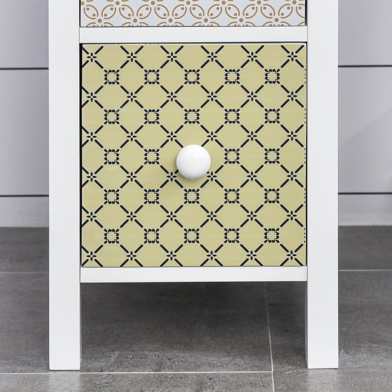 Chest of Drawers, 4 Drawer Dresser, Storage Organizer Toilet Tissue Cabinet for Bedroom, Bathroom Cabinet, Unit