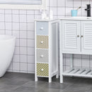 Chest of Drawers, 4 Drawer Dresser, Storage Organizer Toilet Tissue Cabinet for Bedroom, Bathroom Cabinet, Unit