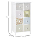 Chest of Drawers, 8 Drawer Dresser, Storage Organizer Unit for Bedroom, Bathroom Cabinet Bedroom Living Room