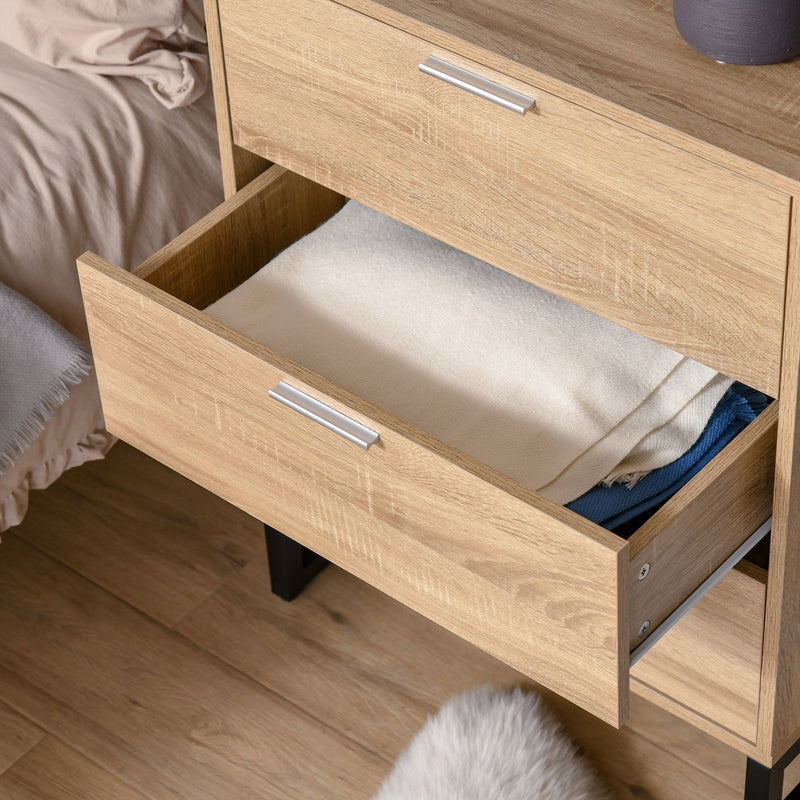 Chest of Drawers, 3 Drawer Unit, Storage Cabinet Organizer with Steel Frame for Bedroom, Living Room Unit