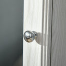 360 Swivel Jewellery Cabinet, Mirror Armoire, Full Length Mirror, Lockable Jewellery Organizer with Built-In Small Mirror, White Jewelry Jewelry