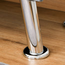 Deluxe Chaise Longue Designer Retro Vintage Style Sofa Lounge Day Bed With Bolster Cushion White Arm Rest Seat Sponge Modern