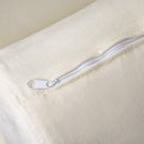 Deluxe Chaise Longue Designer Retro Vintage Style Sofa Lounge Day Bed With Bolster Cushion White Arm Rest Seat Sponge Modern