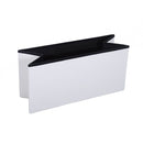 Folding Cream White Faux Leather Storage Cube Ottoman Bench Seat PU Rectangular Footrest Stool Box