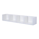 Multi-Media Wooden Shelf-White |