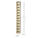 HOMCOM Multimedia Table - Pine Effect