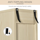 HOMCOM Multimedia Table - Pine Effect