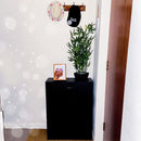 Wooden Storage Shoe Cabinet 2 Tier Drawers Footwear Stand Rack Unit Chaussures Organiser-Black/White