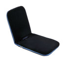 Foldable Lazy Lounge Sofa Padded Floor Chair W/ Adjustable Backrest Thick Seat Cushion-Navy Blue