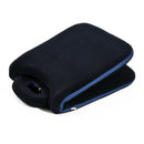 Foldable Lazy Lounge Sofa Padded Floor Chair W/ Adjustable Backrest Thick Seat Cushion-Navy Blue