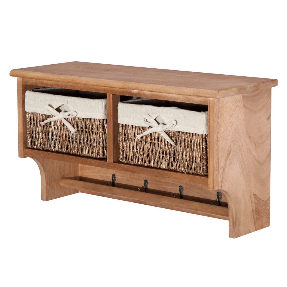 Reclaimed Teak Wood Bookshelf: Rustic Entryway Shoe Rack - View #10