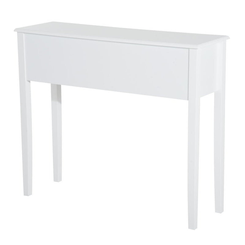100Wx32Dx85H cm 3-Drawer Dressing Table Entrance Console Table Makeup Desk with Storage in-White