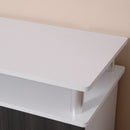 TV Cabinet Unit For TVs Up To 55'' With Storage Shelf And Cupboards, Living Room Entertainment Center Media Console, Grey And White Stand Furniture Console Grey