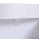 Round Coffee Table, 38w x 45H cm-White