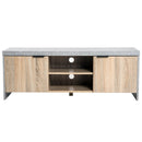 Wooden TV Stand Cabinet Home Media Center DVD CD Storage Unit Entertainment Station Living Room Furniture 120Lx40Wx44cm-Grey