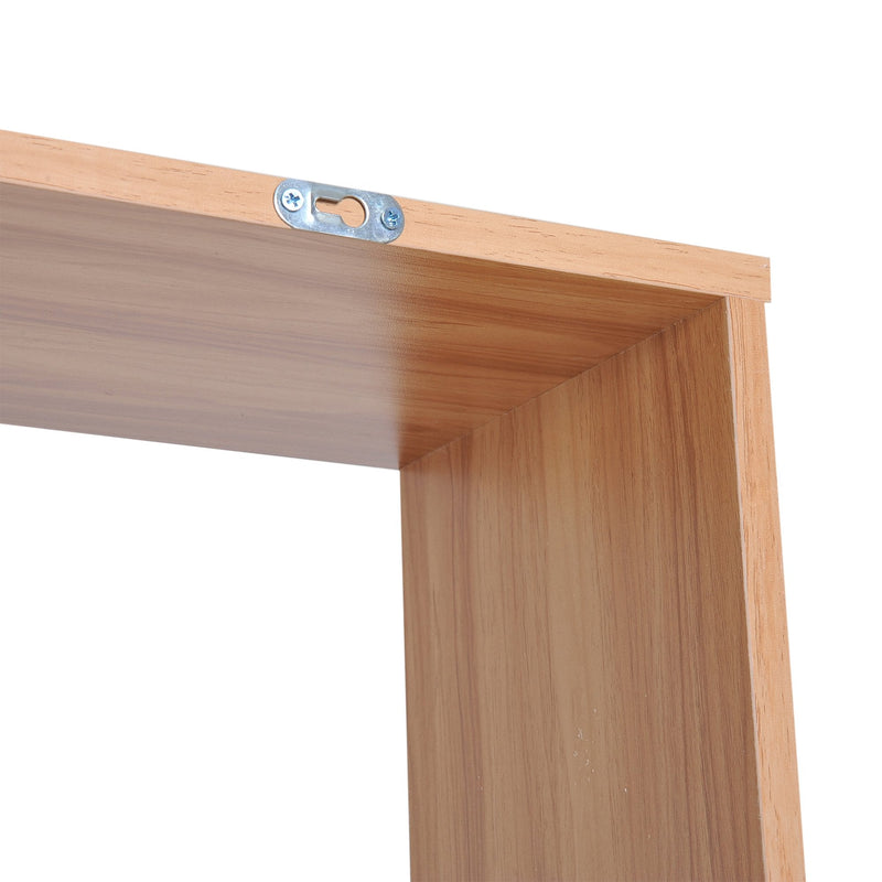 S-Shaped Shelf, 6-Tier,192H cm-Maple Colour