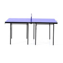 Folding Mini Ping Pong Table Set Compact Tennis Top Professional Net Games Sports Training Play Blue