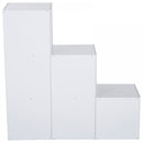 3-tier Step 6 Cubes Storage Unit Particle Board Cabinet Bookcase Organiser Home Office Shelves - White