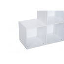 3-tier Step 6 Cubes Storage Unit Particle Board Cabinet Bookcase Organiser Home Office Shelves - White
