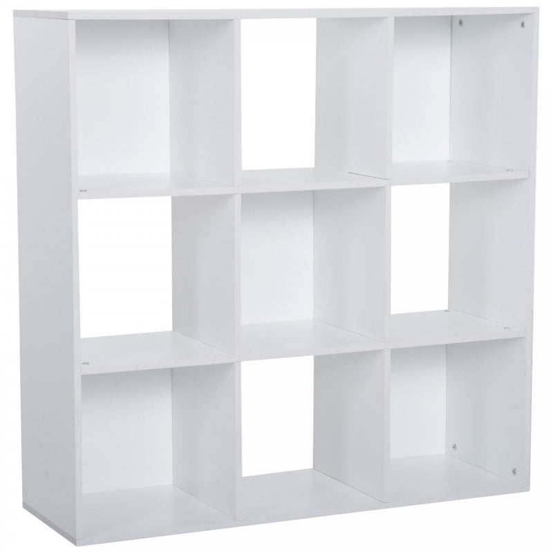 Display Cabinet, 9 Cubes 3-Tier, Particle Board-White