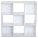 Display Cabinet, 9 Cubes 3-Tier, Particle Board-White